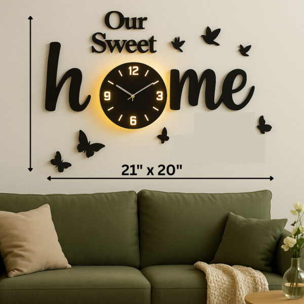 Sweet Home Wall Clock (Code: CL-SH) - Image 2