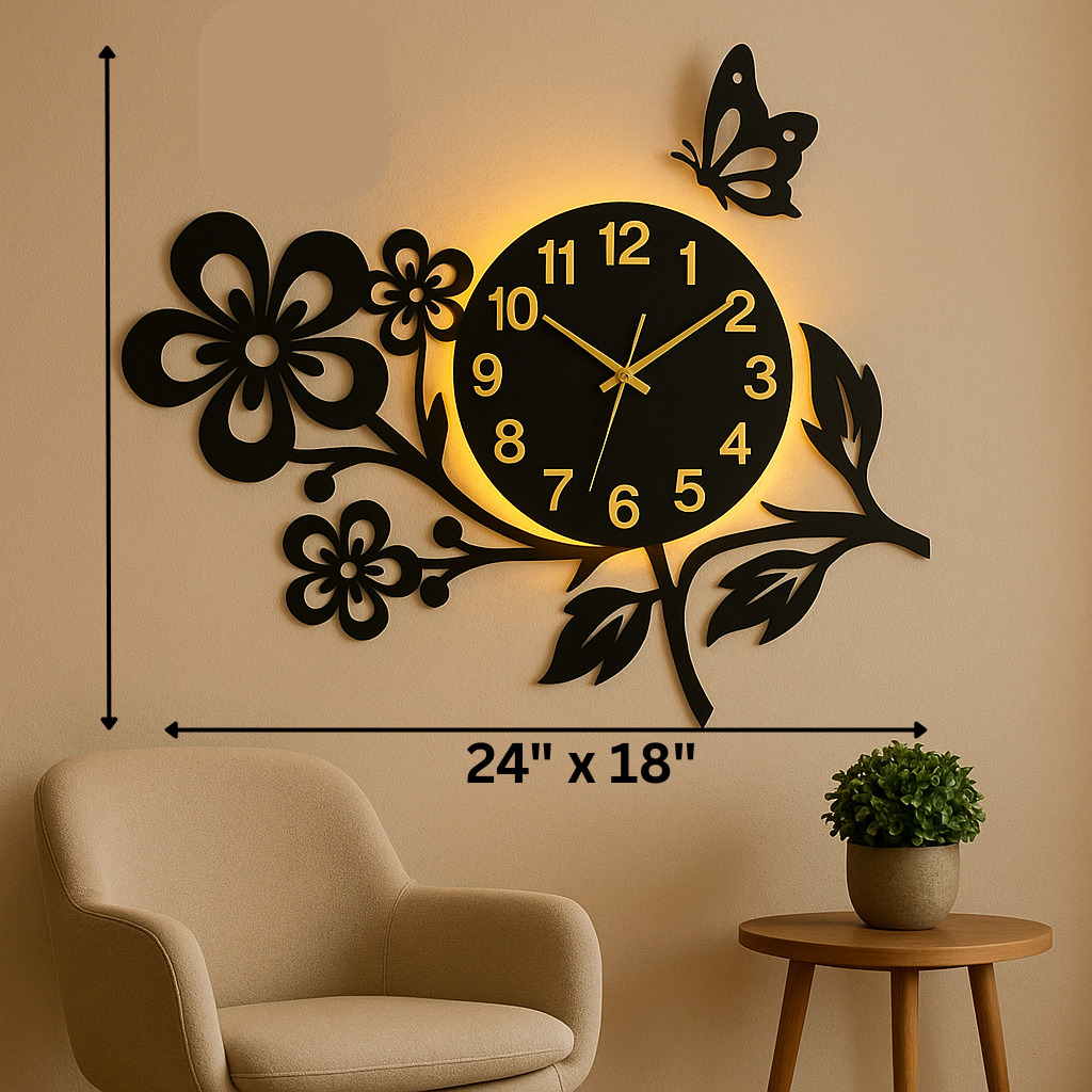 Scenery Flowers Clock (Code: CL-FL) - Image 2
